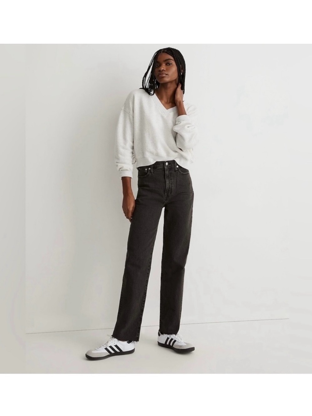 Madewell Black Perfect Vintage Straight Jeans 28